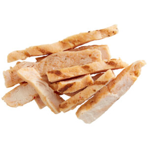 Cooked chicken strips